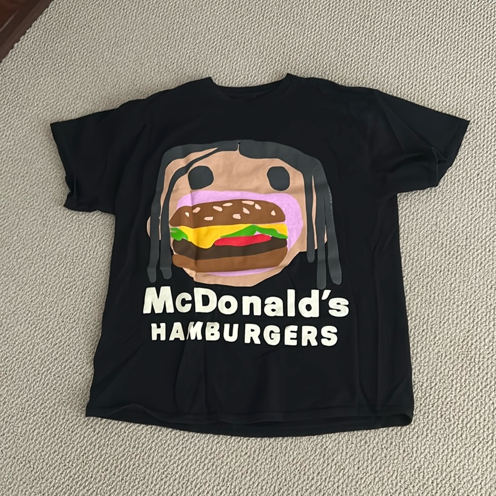 Black Travis Scott Happy Meal T Shirt